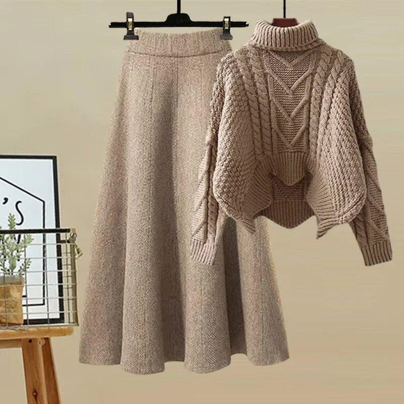 Winter Clothing Kit - Новинка 2023 года, женский вязаный свитер-поло/черепатка,