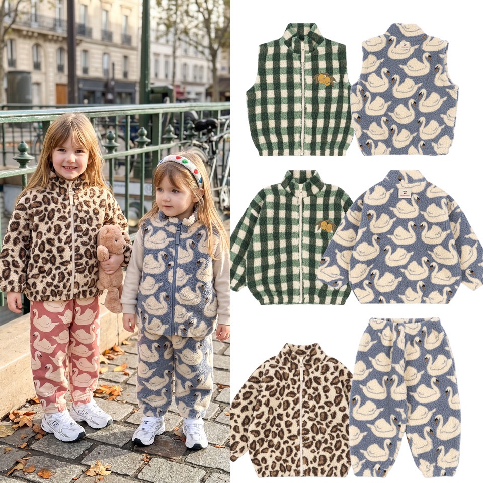 Winter Clothing Boys - Детская хлопковая куртка с леопардовым принтом,