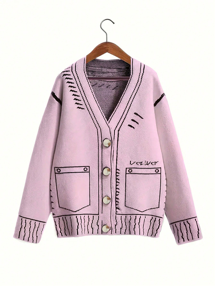 Winter Clothing Clearance Sale - Женский кардиган на пуговицах больших размеров,
