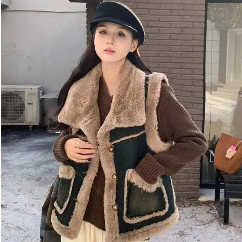 Padded Vest Gilet - Леди норковые бархатные пальто Giletes, легкие