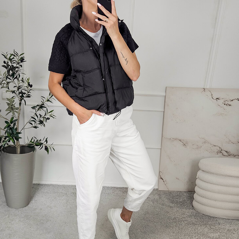 Женский стильный укороченный п – обзор и цена Padded Vest Gilet