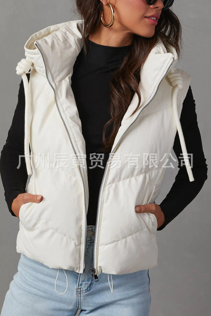Женский однотонный утепленный  – обзор и цена Padded Vest Gilet
